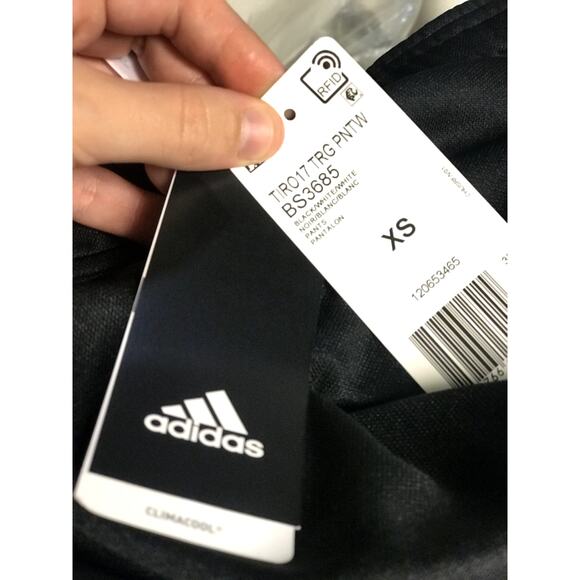 Adidas NWT Tiro Tapered Athletic Black Sweat Pants Size XSmall - Picture 6 of 10